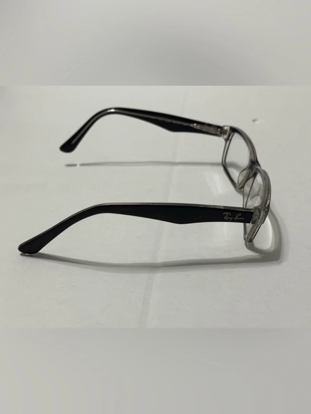 Ray-Ban RB1530 3529 Black on Transparent Eyeglasses Frame 46-16